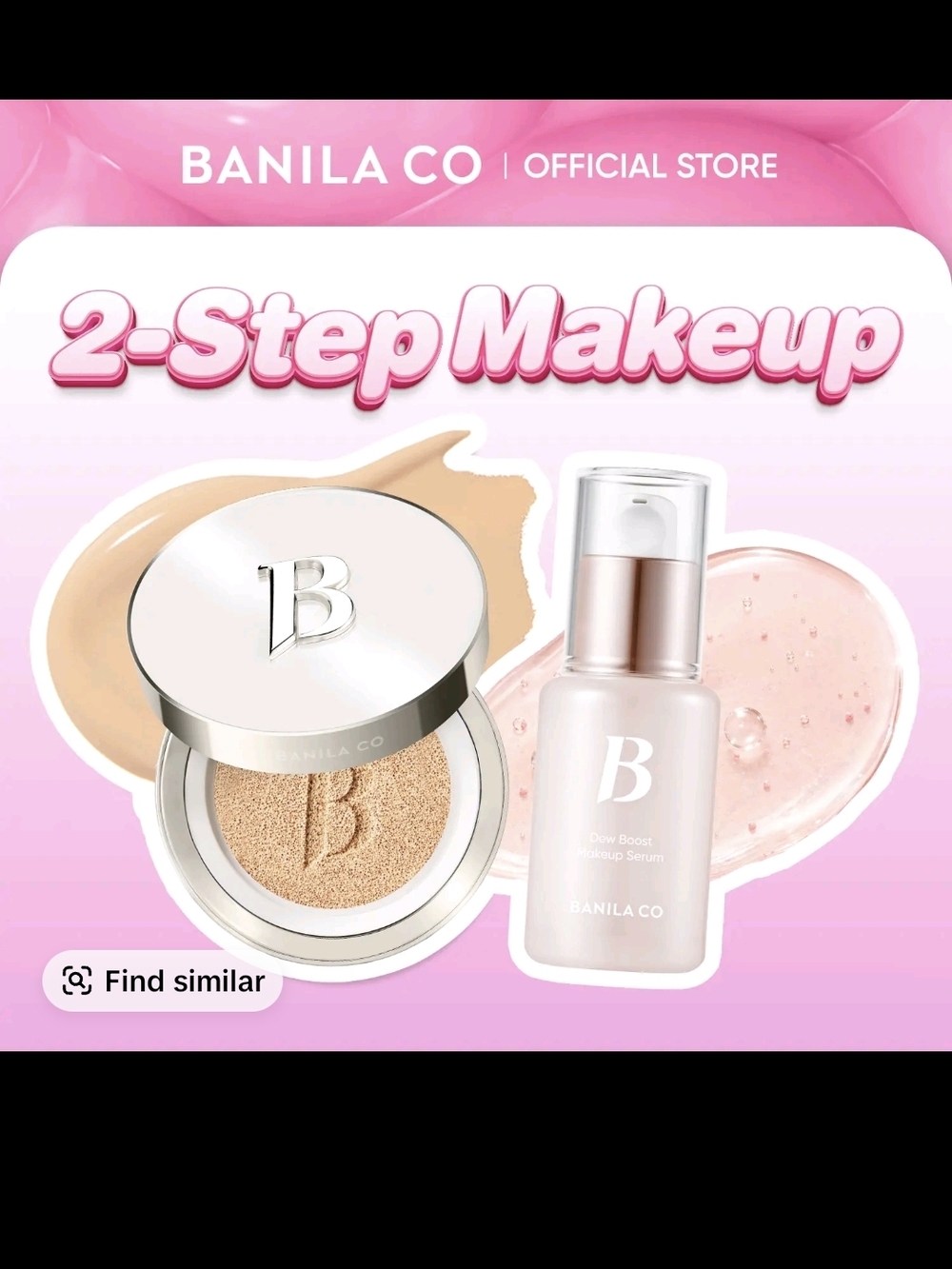 Banilla Co Dew Boost Makeup Serum & Cushion Foundation - 24 C Sand Shade New